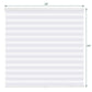 Superjoe 73W X 72"H Dual Layer Zebra Roller Shades Cordless Blinds for Windows, Sheer or Privacy, White