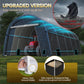 CozyHome 12' x 25' Domed Carport with 4 Cloth Bags, Portable Garage with 2 Roll-up Doors, All-Weather Storage Shelter Shed for Cars, Truck, or Garden Tools