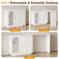 May in Color Extendable Makeup Vanity Desk with 3 Drawers & 1 Door