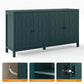 May in Color Sideboard Buffet, 58" Modern Buffet Cabinet with 4 Doors and Adjustable Shelves, for Entryway, Dining Room, Living Room, Bedroom, Turquoise