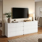 May in Color 6 Drawer Dresser with Charging Station for Bedroom, White