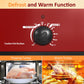 RoyalCraft 18 Quart Electric Roaster Oven Turkey Roaster with Lid Electric Roasters with Removable Pan Large Roaster,Self-Basting Lid,Fast Heating & Thaw/Warming Setting,Red