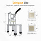 Heynemo Professional Potato Slicer, Heavy Duty French Fry Cutter with Replaceable 1/2" & 3/8" Blades, Stainless Steel Construction