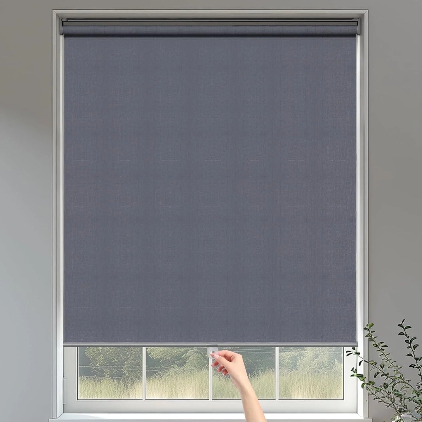 Superjoe 100% Blackout Roller Shades for Windows, Pull Down Shades with Thermal Insulated Waterproof Fabric