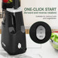 Heynemo Cold Press Juicer Machine, 5.9" Wide Feed Chute, Masticating, Dual-Layer Strainer - Black