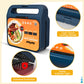 Heynemo 3-in-1 Electric Sandwich Maker Waffle Grill Panini Press 1000W Non-Stick Removable Plates Blue