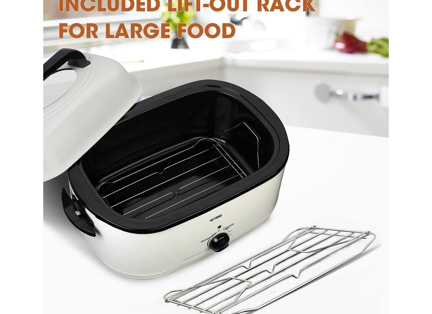 Cozy Home 1450W 26qt Stainless Steel Electric Roaster Oven