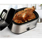 Superjoe 24 QT Electric Roaster Oven, Stainless Steel Roaster Pan with Self-Basting Lid Removable Insert Pot, Silver