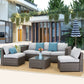6 Piece Outdoor Sectional Furniture Set