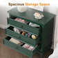 Green 3 Drawer Dresser, Modern Wood Chest, Silent Slide Organizer for Bedroom, Living Room