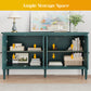 CozyHome Storage Cabinet with 4 Doors and Adjustable Shelves