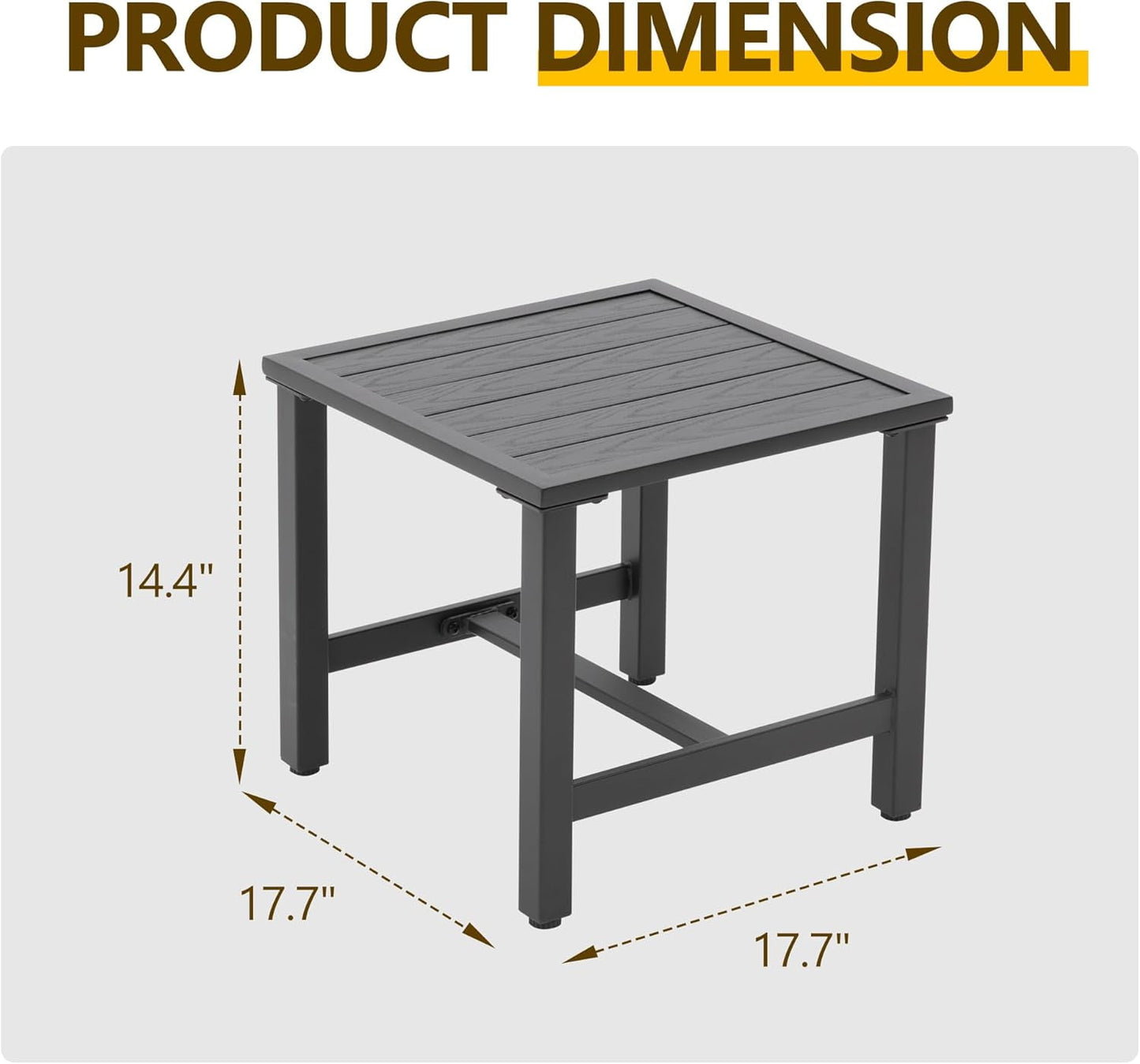 Superjoe Patio Swivel Dining Chairs with 360-Degree Rotating, All Weather Rattan Chairs with Water-Resistant Cushions & Metal Frame, Table, Modern Outdoor Rocking Chair for Porch, Bistro, Balcony, Grey