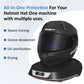 Superjoe Helmet & Cap Care Machine, Black Hat Helmet Care Machine with Steam Iron, UV Light, O? ozone & 3-Color Lighting, Restore Misshapen Cap Shape, Helmet Hat Cleaner for Various Hats and Helmets