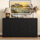 May in Color Sideboard Buffet with Storage Cabinet, 56" Modern Sideboard for Entryway, Dining Room, Living Room, Black