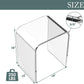 Royalcraft Acrylic clear End Table, Modern Lucite Side Table with Waterfall Edges