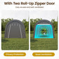 RoyalCraft Domed Carport, Portable Garage with 2 Roll up Doors, Heavy Duty Car Canopy Party Tent, All-Season Storage Shelter Shed Carport for Motorcycle, Boat, Truck, or Garden Tools, 10' x 20'