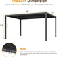 RoyalCraft Louvered Pergola 12'x 16', Aluminum Outdoor Pergola with Adjustable Rainproof and Gutter System, Metal Hardtop Gazebo for Patio, Deck, Garden, Yard, Black