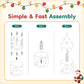 Keygarzone Cat Christmas Tree Tower for Indoor Cats