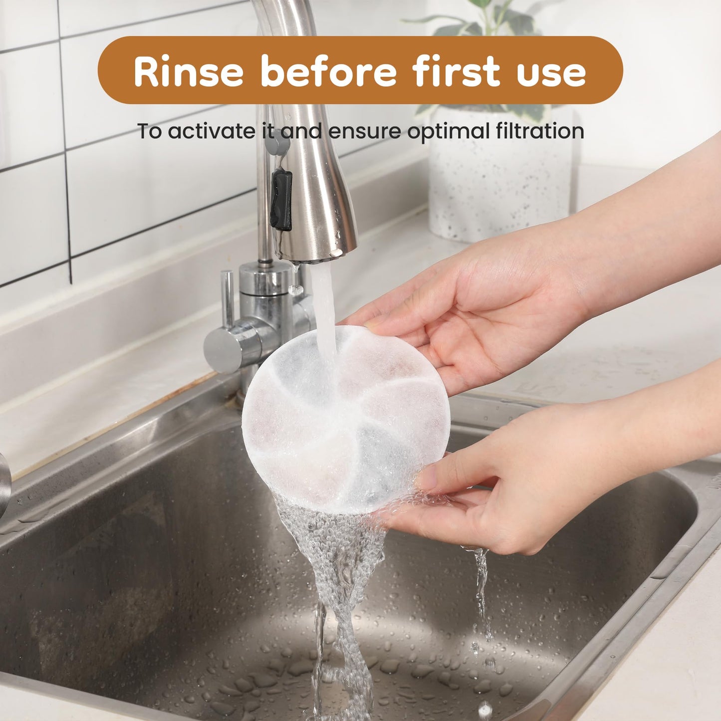 Keygarzone Cat Water Fountain Filter: Replacement for ZCW001, 6 Pack