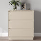 RoyaCraft Wide Nightstand with 3 Drawers, Modern Chest of Drawers for Bedroom, Large End Table with Hidden Pull-out System, Wooden Dresser for Living Room, Entryway