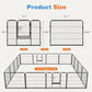 Dog Playpen Indoor Fence Height Metal Exercise Pen with Door