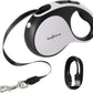 Keygarzone Retractable Dog Leash with LED Light, 16.4ft, 110lb Pull