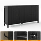 RoyalCraft Sideboard Buffet Cabinet with Storage, 60'' Mid Century Modern Storage Cabinet with 4 Doors and Adjustable Shelves, Accent Cabinet for Entryway, Dining Room, Living Room, Bedroom