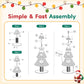 Keygarzone Christmas Tree Cat Tower for Indoor Cats, Multi-Level Wooden Cat Tree