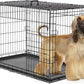 Dog Crate with Double Doors, 24- 53 Inch