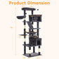 Keygarzone 73" Multi-Level Cat Tree Tower