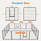 Dog Playpen Indoor Fence Height Metal Exercise Pen with Door