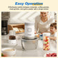 Heynemo 4-in-1 Multifunctional Food Processor, 350W Electric Chopper with Meat Grinder, Juicer, Coffee Grinder & Garlic Peeler