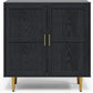 RoyalCraft 2-Door Storage Cabinet, Modern Wood Credenza with Adjustable Shelves, Freestanding Buffet Sideboard Cabinet for Living Room, Bedroom, Dining Room, Entryway