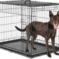 Dog Crate with Double Doors, 24- 53 Inch