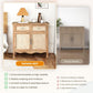 May in Color Storage Cabinet with Drawers and Doors, Kitchen Buffet Sideboard, for Hallway, Dining Room, Living Room, Natural