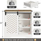 Royalcraft Farmhouse Coffee Bar Cabinet with Storage