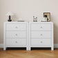 Royalcraft 3 Drawer Dresser, Modern Chest of Drawers with Rounded Table Corners, Wooden Closet Dresser Nightstand Side Table with Ample Storage Space for Bedroom, Living Room, Entryway, Natural Wood