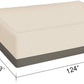 Patio Furniture Set Cover, Rectangular,124 X 63 X 27 inches, Beige
