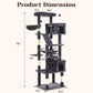 Keygarzone Large Cat Tree with Scratching Posts, 73"