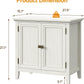 Royalcraft 2-Door Buffet Cabinet with Storage, Bohemian Sideboard with Adjustable Shelves, Wood Credenza Cabinet, Console Table for Bedroom, Living Room, Dining Room, Hallway