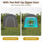 RoyalCraft Domed Carport, Portable Garage with 2 Roll up Doors, Heavy Duty Car Canopy Party Tent, All-Season Storage Shelter Shed Carport for Motorcycle, Boat, Truck, or Garden Tools, 13' x 20'