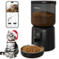 Heynemo 4L Smart Automatic Cat Feeder with HD Camera, WiFi App Control, Auto Pet Feeder for Cats and Small Dogs, Black