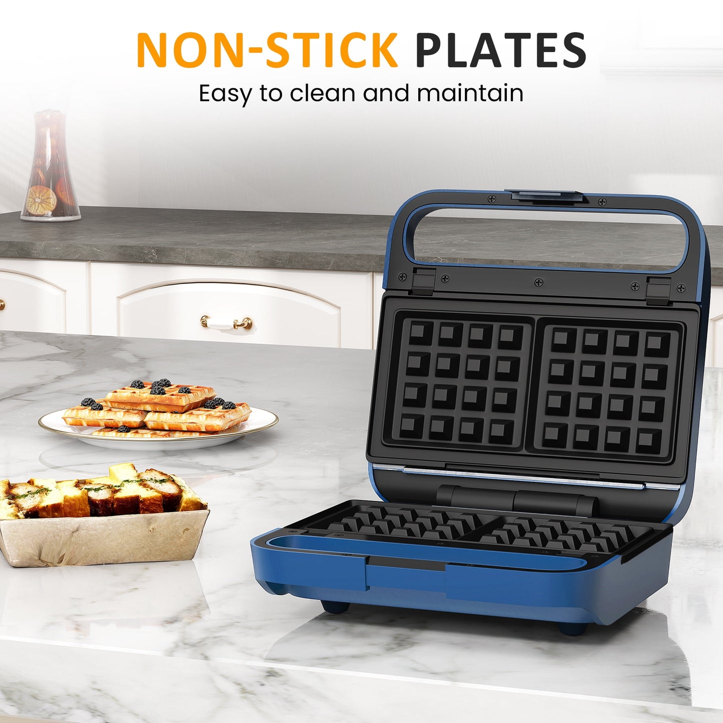 Heynemo Multi-Function 3-in-1 Sandwich & Waffle Maker