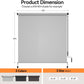Superjoe Outdoor Roller Shade for Patio with 95% UV Protection, Cordless Roll Up Blind, Waterproof, Gray