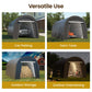 RoyalCraft Domed Carport, Portable Garage with 2 Roll up Doors, Heavy Duty Car Canopy Party Tent, All-Season Storage Shelter Shed Carport for Motorcycle, Boat, Truck, or Garden Tools, 13' x 20'