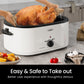 Sunvivi 24qt Electric Roaster Oven  with Self-Basting Lid, Defrost, Warm, 1450W