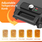 Heynemo Nonstick Waffle Machine, 2 Slices Waffle Iron, Electric Breakfast Maker with Temp Control & Indicator Light, Easy to Clean, Black