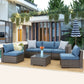 6 Piece Outdoor Sectional Furniture Set