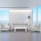 Patio Furniture 3 Seats Aluminum Sofa