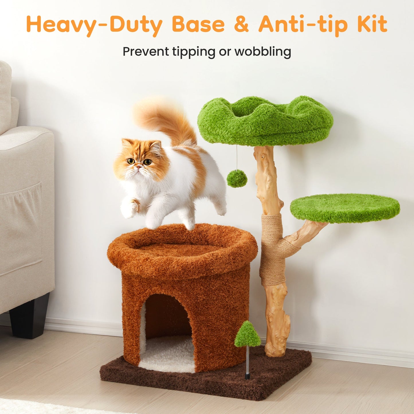 Keygarzone 32-Inch Multi-Level Cat Tree Tower